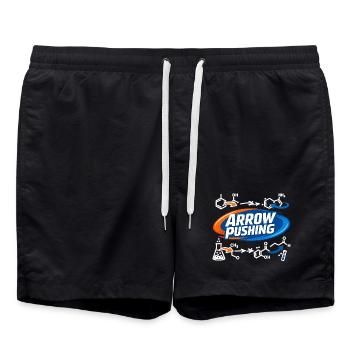 Chemie Pfeil-Push Design - Badeshorts - Schwarz - Vorne - AI Model Male 185 light (185cm)