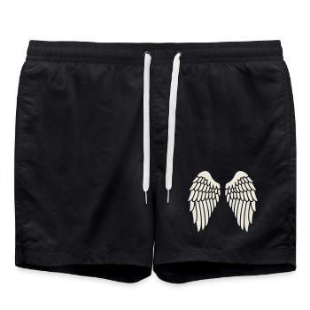 Angel Wings - Angel Wings Remembrance Guardian Angel - Swim Trunks - black - Front - AI Model Male 185 light (185cm)