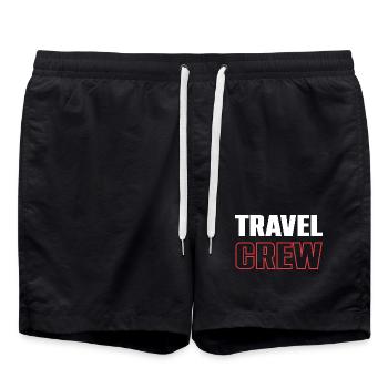 Équipe de voyage - Short de bain - noir - Devant - AI Model Male 185 light (185cm)
