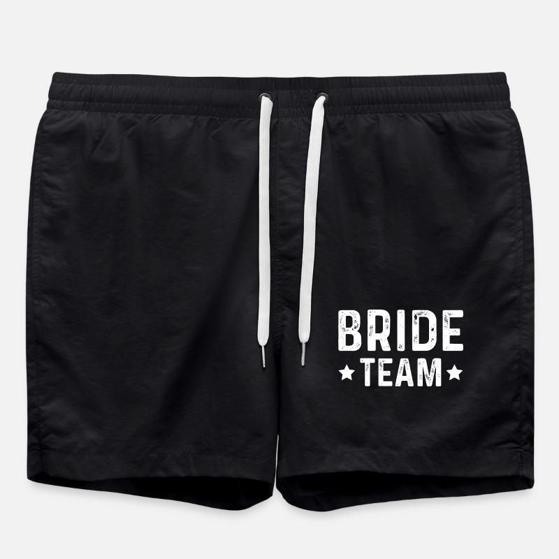 Bride Team - Swim Trunks - black