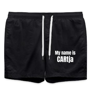 Je m’appelle CARwell, pas Katja - Short de bain - noir - Devant - AI Model Male 185 light (185cm)