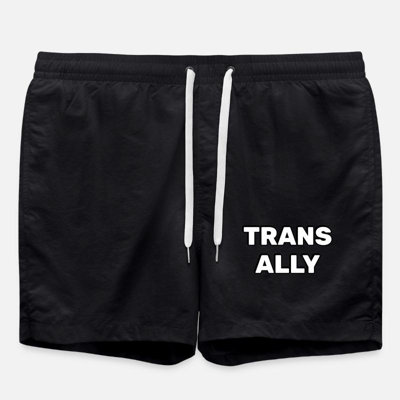 Trans Ally - Swim Trunks - black