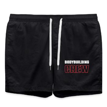 Équipe de musculation - Short de bain - noir - Devant - AI Model Male 185 light (185cm)
