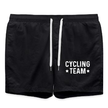 Cycling Team - Swim Trunks - black - Front - AI Model Male 185 light (185cm)