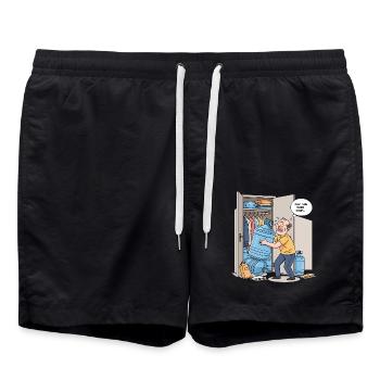Nur ein weiterer Tropfen... - Badeshorts - Schwarz - Vorne - AI Model Male 185 light (185cm)