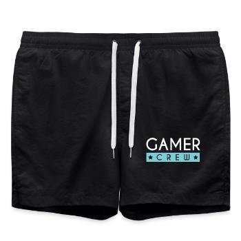 Équipe de joueurs - Short de bain - noir - Devant - AI Model Male 185 light (185cm)