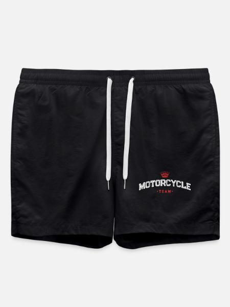 Motorcycle Team - Swim Trunks - black