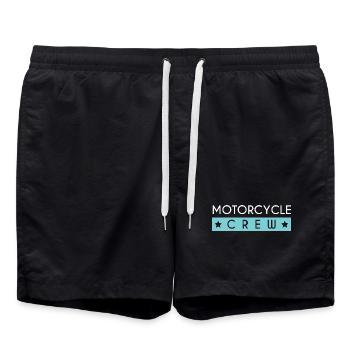 Motorcycle Crew - Swim Trunks - black - Front - AI Model Male 185 light (185cm)