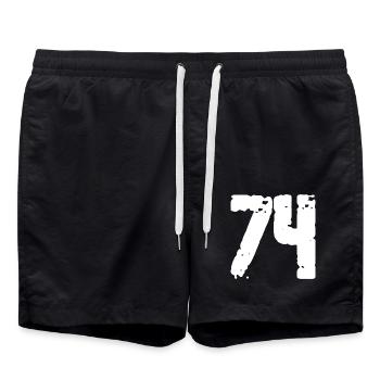 74 Nombre Vintage - Short de bain - noir - Devant - AI Model Male 185 light (185cm)