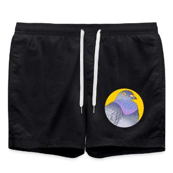Pigeon Race Pigeon Pigeons - Short de bain - noir - Devant - AI Model Male 185 light (185cm)