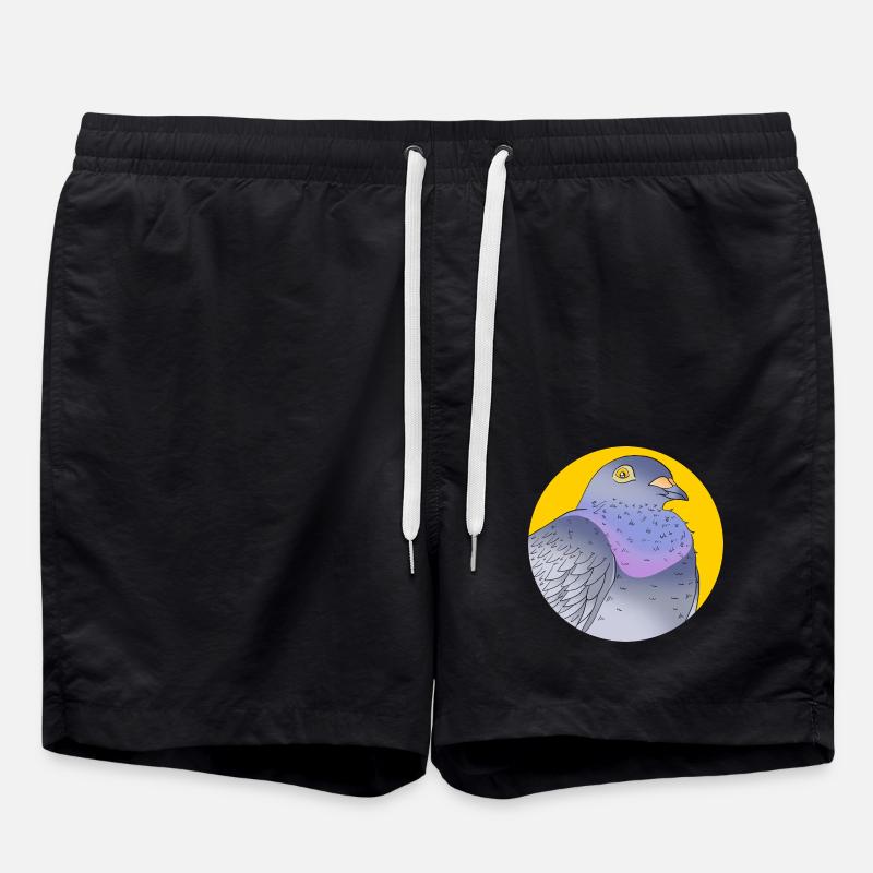 Pigeon Race Pigeon Pigeons - Short de bain - noir