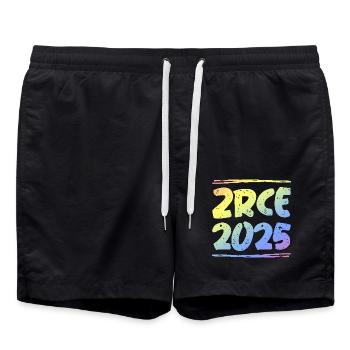 Zrce 2025 Bunt - Badeshorts - Schwarz - Vorne - AI Model Male 185 light (185cm)
