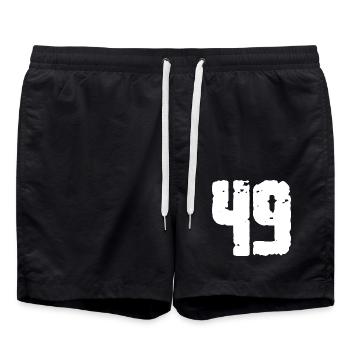 49 Nombre Vintage - Short de bain - noir - Devant - AI Model Male 185 light (185cm)