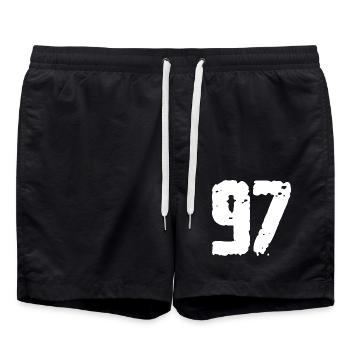 97 Nombre Vintage - Short de bain - noir - Devant - AI Model Male 185 light (185cm)