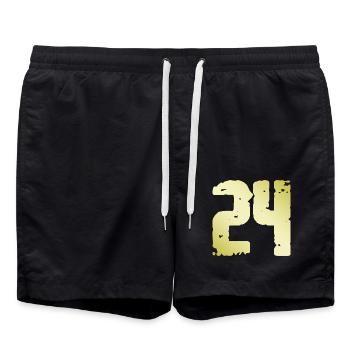 24 Nombre Vintage - Short de bain - noir - Devant - AI Model Male 185 light (185cm)