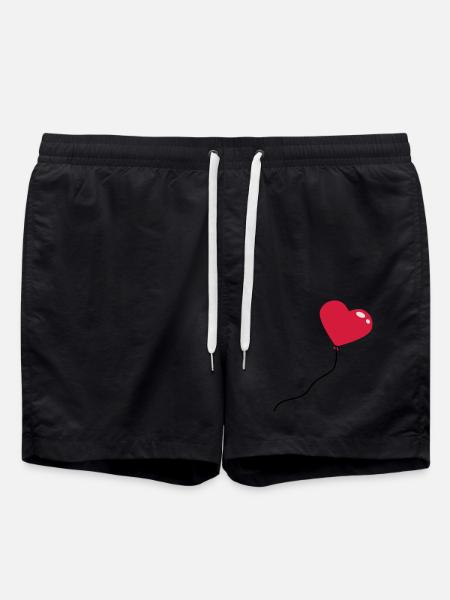 herzluftballon_3c - Swim Trunks - black