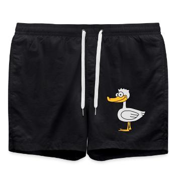 Duck - Badeshorts - Schwarz - Vorne - AI Model Male 185 light (185cm)