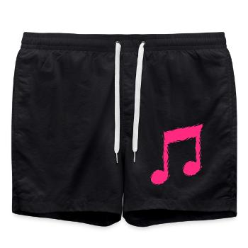 Musique musique Design Chanteur - Short de bain - noir - Devant - AI Model Male 185 light (185cm)