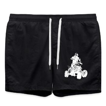 Quad - Swim Trunks - black - Front - AI Model Male 185 light (185cm)