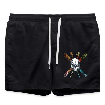 Chemise Skieur Skull Skull Skull - Short de bain - noir - Devant - AI Model Male 185 light (185cm)