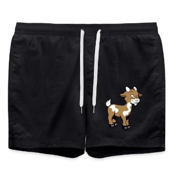 Goat kind lys - Swim Trunks - black - Front - AI Model Male 185 light (185cm)