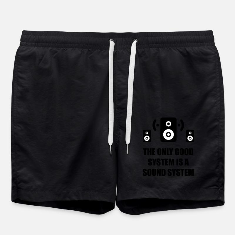 Music - Swim Trunks - black