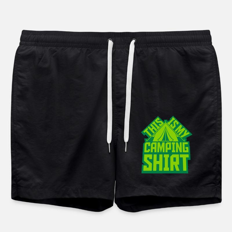 Camping Shirt Tente Extérieure - Short de bain - noir
