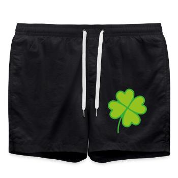 Lucky Clover - Swim Trunks - black - Front - AI Model Male 185 light (185cm)