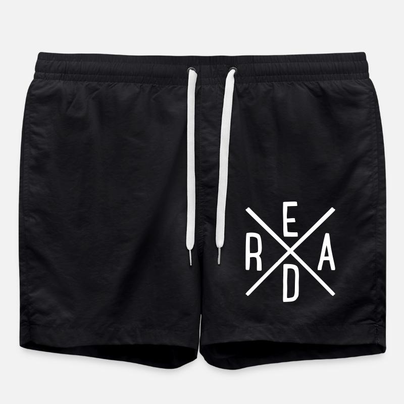 lesen - Badeshorts - Schwarz