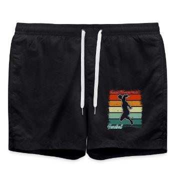 Handball Handball Joueur de handball féminin - Short de bain - noir - Devant - AI Model Male 185 light (185cm)