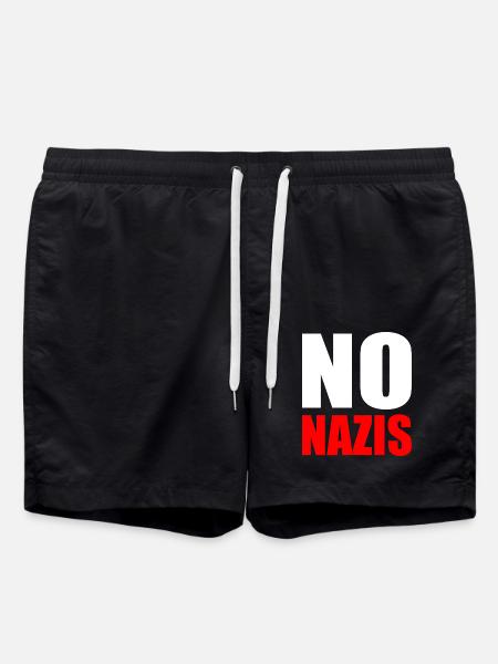 Pas de nazis - Short de bain - noir