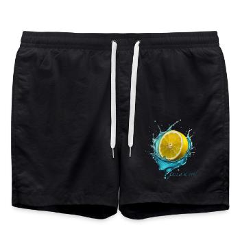 fresh n cool - Swim Trunks - black - Front - AI Model Male 185 light (185cm)