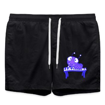 mignon Caterpillar clavier clavier piano touches jouant Animal - Short de bain - noir - Devant - AI Model Male 185 light (185cm)