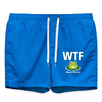 WTF WHERE IS THE FLY 01 - Swim Trunks - cobalt blue - Front