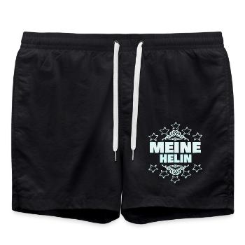 Cadeau pour Helin - Short de bain - noir - Devant - AI Model Male 185 light (185cm)