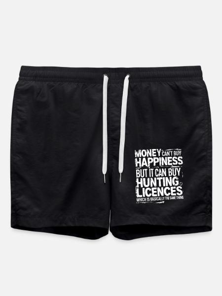Hunting licenses make you happy - Swim Trunks - black