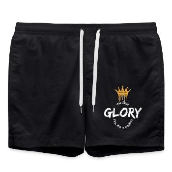 The Real Glory - Swim Trunks - black - Front - AI Model Male 185 light (185cm)