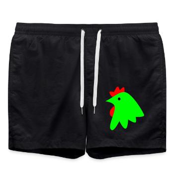 Coq - Short de bain - noir - Devant - AI Model Male 185 light (185cm)
