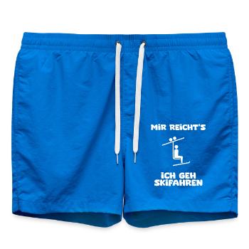 Mir reicht's ich geh skifahren - Badeshorts - Cobalt blue - Vorne