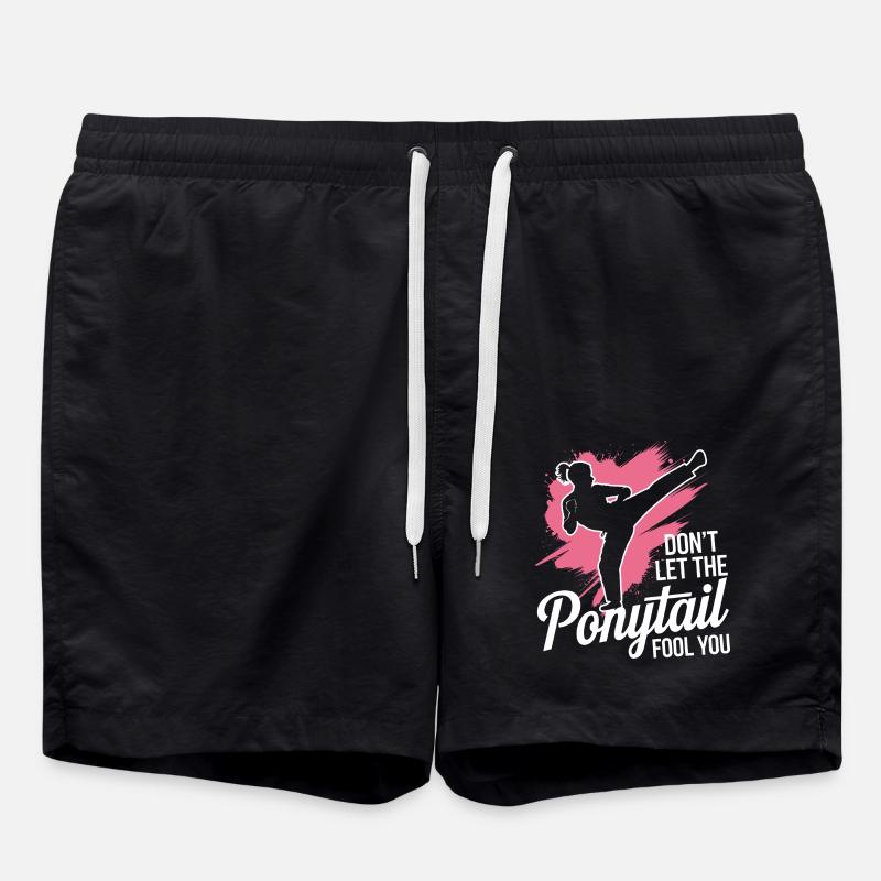 Ponytail mit Power - Badeshorts - Schwarz
