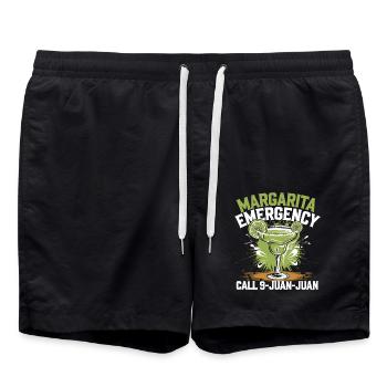 Humorvolle Margarita-Liebe - Badeshorts - Schwarz - Vorne - AI Model Male 185 light (185cm)