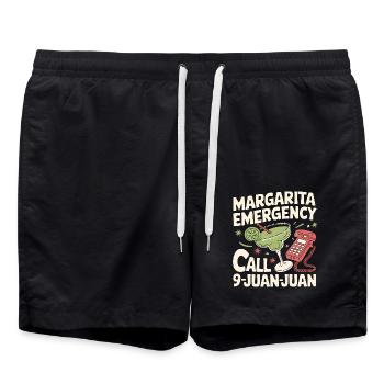 Witz für Margarita-Freunde - Badeshorts - Schwarz - Vorne - AI Model Male 185 light (185cm)