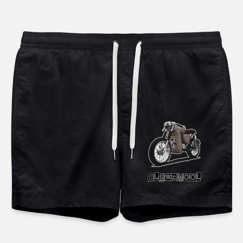 S51 (braun) // Illustration - Badeshorts - Schwarz