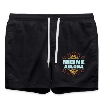 Fille Aulona - Short de bain - noir - Devant - AI Model Male 185 light (185cm)