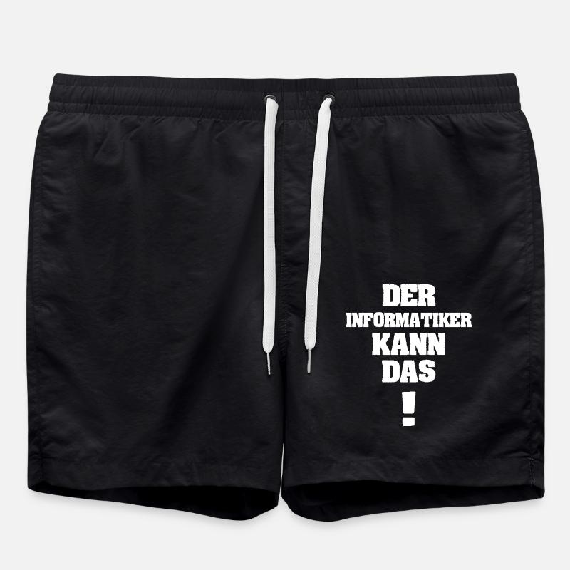 Informatiker - Badeshorts - Schwarz