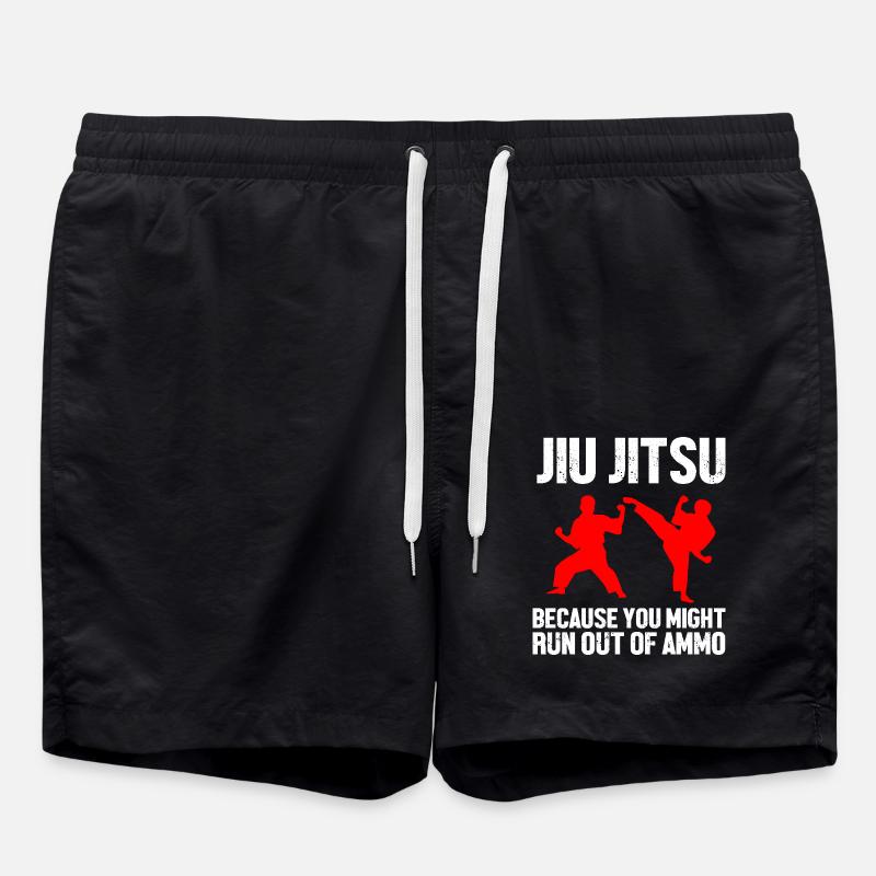 Jiu Jitsu Autodéfense - Short de bain - noir
