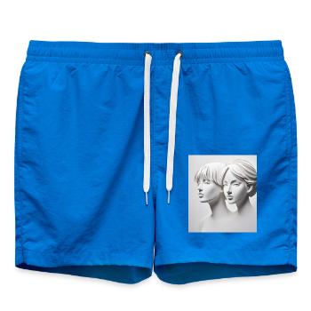 Silhouetten aus Papier - Badeshorts - Cobalt blue - Vorne