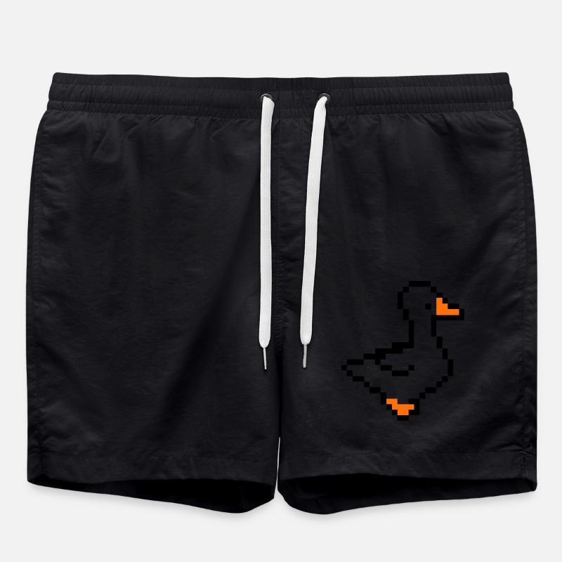 Pixel Duck - Swim Trunks - black