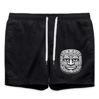 Masque - Short de bain - noir - Devant - AI Model Male 185 light (185cm)