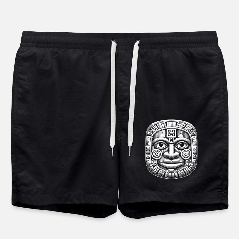 Maske - Badeshorts - Schwarz